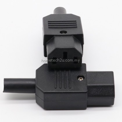 Power Cord AC Plug IEC 320 C13 C14 Female Plug Rewirable Power Connector 3pin AC Socket 10A /250V