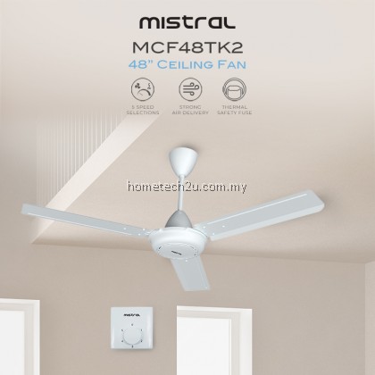 MISTRAL 48" CEILING FAN (REGULATOR TYPE) - WHITE | MCF48TK2
