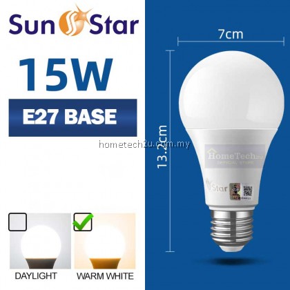 [SIRIM] SunStar LED Bulb E27 B22 5W 10W 15W 20W Energy Saving Super Bright Light Bulb Lampu Mentol 3000K 6500K Lamp Bulb