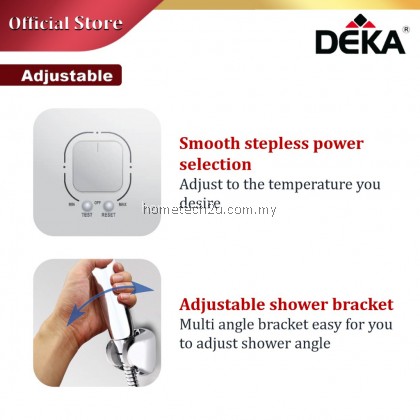 DEKA PREMIO Non-Pump Instant Electric Heat Hot Water Heater without Pump Black / White (Sirim Approved)