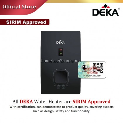 DEKA PREMIO Non-Pump Instant Electric Heat Hot Water Heater without Pump Black / White (Sirim Approved)