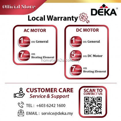 DEKA PREMIO Non-Pump Instant Electric Heat Hot Water Heater without Pump Black / White (Sirim Approved)