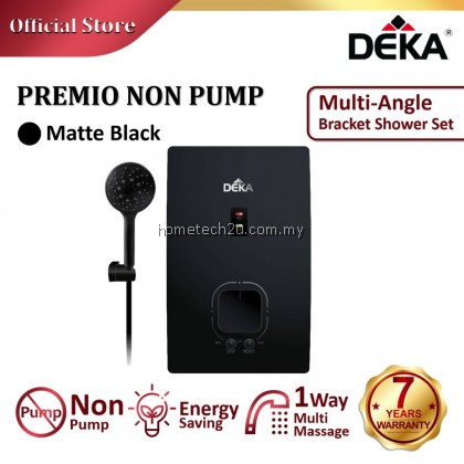 DEKA PREMIO Non-Pump Instant Electric Heat Hot Water Heater without Pump Black / White (Sirim Approved)