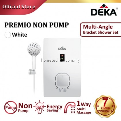 DEKA PREMIO Non-Pump Instant Electric Heat Hot Water Heater without Pump Black / White (Sirim Approved)