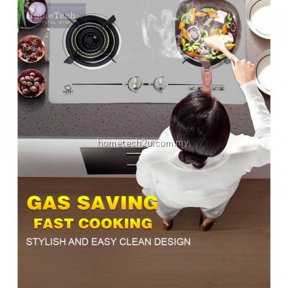 Smart Stainless Steel Built-in Hob Gas Stove Dapur Tanam 4.5KW 130mm Burner HSH-98 MGH-S633M HB802S2 Smart Stainless Steel Built-in Hob Gas Stove Dapur Tanam 4.5KW 130mm Burner HSH-98 MGH-S633M HB802S2