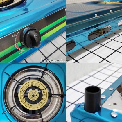 Panascope Double Burner Gas Stove 120mm Burner Dapur Masak