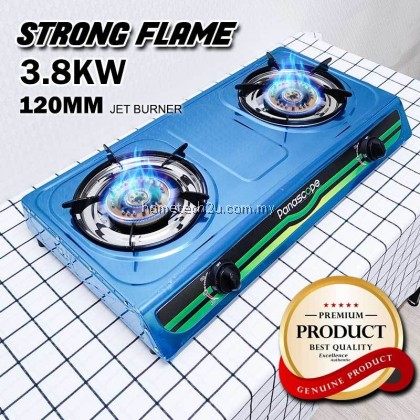 Panascope Double Burner Gas Stove 120mm Burner Dapur Masak