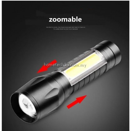 Mini Torch LED Rechargeable Flashlight Portable USB Charging Flashlight High Power Bank Camping Waterproof Long Range