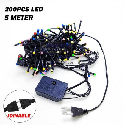 [2024] Lampu Raya Lilap Lip Lap Kelip Warna Wani Ultra Sharp Bright LED String Fairy Light Outdoor Indoor Decoration