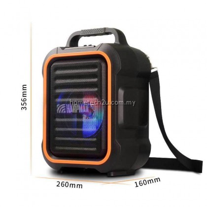 HARPMAN Portable Speaker 6.5 inch wireless 15W Speaker Box PA System With Handheld Wireless Mic Bluetooth USB HARPMAN Portable Speaker 6.5 inch wireless 15W Speaker Box PA System With Handheld Wireless Mic Bluetooth USB