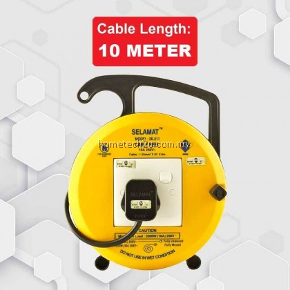 SELAMAT Heavy Duty Extension Roller Cable Reel Plug Wire Heavy Duty Extension Bulat Extantion Cord