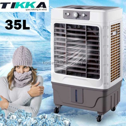 TIKKA Evaporative Portable Air Cooler 35L Cooling Fan Big Heavy Duty AC-3500 150w