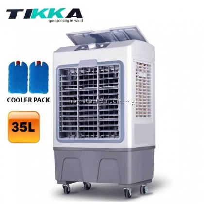 TIKKA Evaporative Portable Air Cooler 35L Cooling Fan Big Heavy Duty AC-3500 150w