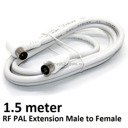 1.5 meter RF Male to Male Female Coaxial Cable Wall Aerial Socket to TV Anttena Cable Connector