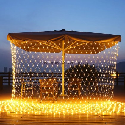 LED Net Mesh String Lights Outdoor Christmas Net Lights Waterproof Hanging Tree Garland Fairy String Light Party Garden