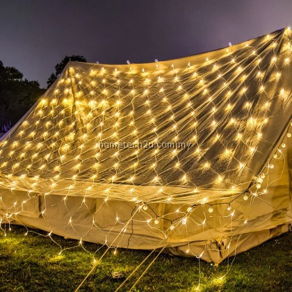 LED Net Mesh String Lights Outdoor Christmas Net Lights Waterproof Hanging Tree Garland Fairy String Light Party Garden