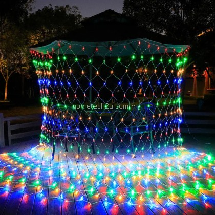 LED Net Mesh String Lights Outdoor Christmas Net Lights Waterproof Hanging Tree Garland Fairy String Light Party Garden