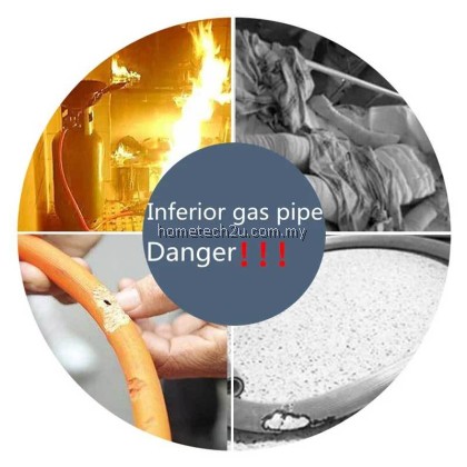 Golden Fuji LGP Gas Hose Corrugated Metal Pipe anti Mouse mice Gas Regulator Double Protection Avoid Gas Leaking Golden Fuji LGP Gas Hose Corrugated Metal Pipe anti Mouse mice Gas Regulator Double Protection Avoid Gas Leaking