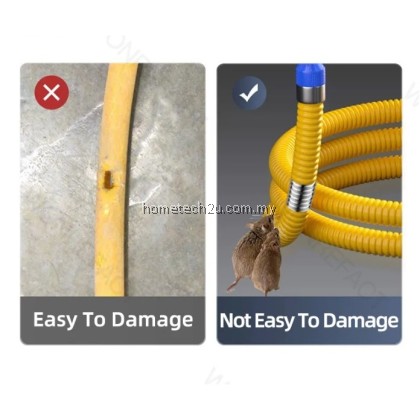 Golden Fuji LGP Gas Hose Corrugated Metal Pipe anti Mouse mice Gas Regulator Double Protection Avoid Gas Leaking Golden Fuji LGP Gas Hose Corrugated Metal Pipe anti Mouse mice Gas Regulator Double Protection Avoid Gas Leaking
