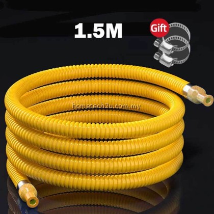 Golden Fuji LGP Gas Hose Corrugated Metal Pipe anti Mouse mice Gas Regulator Double Protection Avoid Gas Leaking Golden Fuji LGP Gas Hose Corrugated Metal Pipe anti Mouse mice Gas Regulator Double Protection Avoid Gas Leaking