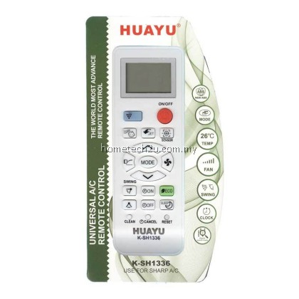 Sharp Aircond Remote Contro Replacement Huayu K-SH1336 For CRMC-A901CRMC-A851 CRMC-A998JBEZ AH-AP9SMD/SED AH-A9UCD Sharp Aircond Remote Contro Replacement Huayu K-SH1336 For CRMC-A901CRMC-A851 CRMC-A998JBEZ AH-AP9SMD/SED AH-A9UCD