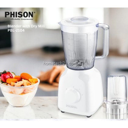 Phison 350W 1.25L Blender With Dry Mill PBL-2104 HR-2100, HR-2102, HR-2103, HR-2104, HR-2105, HR-2106, HR-2108, HR2112