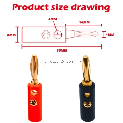 4mm Banana Male Plug + Female Socket Connector Screw Terminal Binding Post Audio Speaker Adapter Black Red Banana Pin 4mm Banana Male Plug + Female Socket Connector Screw Terminal Binding Post Audio Speaker Adapter Black Red Banana Pin