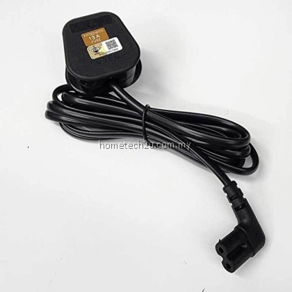Malaysia 3 Pin Ac Cord Power Cord Cable 1.8m Figure 8 C7 L Angle For Samsung Tv, printers, cameras,ps4,ps3