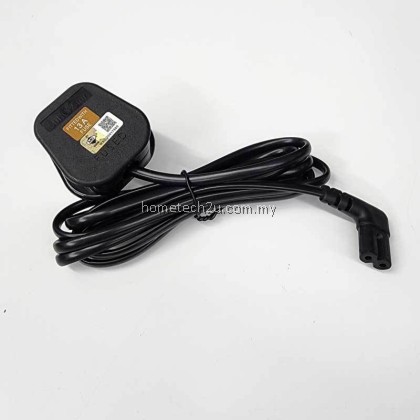 Malaysia 3 Pin Ac Cord Power Cord Cable 1.8m Figure 8 C7 L Angle For Samsung Tv, printers, cameras,ps4,ps3