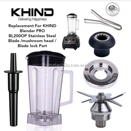 Replacement Blender Jug Blade for KHIND Blender PRO BL2000P | Mushroom Head & Blade Lock Part | Heavy Duty Spare Part