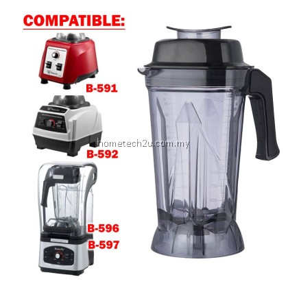 Jug For Butterfly 2.5L Commercial Blender Jug Blade Knife Replacement Set Spare Parts For B-591 B-592 B-596 B-597