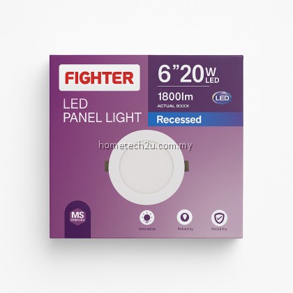 FIGHTER LED DOWNLIGHT LAMPU CEILING 4”12W | 6” 20WATT (6500K) LAMPU LED DOWN LIGHT ROUND SQUARE FIGHTER LED DOWNLIGHT LAMPU CEILING 4”12W | 6” 20WATT (6500K) LAMPU LED DOWN LIGHT ROUND SQUARE