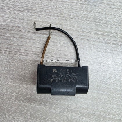 Panasonic Ceiling Fan Capacitor 1.8uF 500V | CMPS 10000AFC 50/60Hz | Replacement for MY1530391ZM Original Fan Spare Part