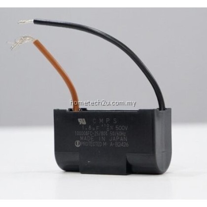 Panasonic Ceiling Fan Capacitor 1.8uF 500V | CMPS 10000AFC 50/60Hz | Replacement for MY1530391ZM Original Fan Spare Part