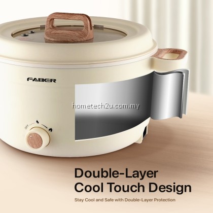 FABER PINE-S Multi Cooker FMC-3508WH FMC-1508WH FMC-1208WH 4.0L 1.8L 2.0L Ceramic Coating | Cool Touch Adjustable Power