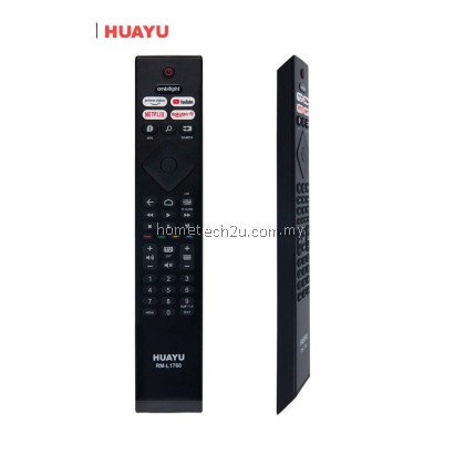 HUAYU RM-L1760 Replacement Remote for PHILIPS SMART TV – Supports YouTube, Netflix, Prime Video, RakutenTV HUAYU RM-L1760 Replacement Remote for PHILIPS SMART TV – Supports YouTube, Netflix, Prime Video, RakutenTV