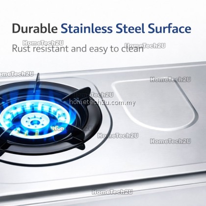 Isonic Stainless Steel Gas Stove IGB-1212SS | Double Burner | Auto Ignition | 4.0kW Efficient Cooking