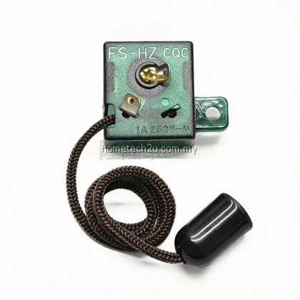 Universal Fan Pull Switch | Pull Cord Toggle | Wall-Mounted Electric Fan Accessory | Suis Tarik Kipas