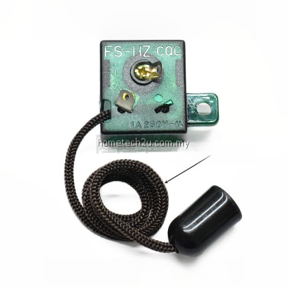 Universal Fan Pull Switch | Pull Cord Toggle | Wall-Mounted Electric Fan Accessory | Suis Tarik Kipas