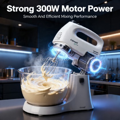Cornell 3.5L Stand Mixer 300W Powerful Kitchen Dough Mixer Rotatable Bowl 5 Speed Turbo Baking Mixer With Dough Hooks Cornell 3.5L Stand Mixer 300W Powerful Kitchen Dough Mixer Rotatable Bowl 5 Speed Turbo Baking Mixer With Dough Hooks