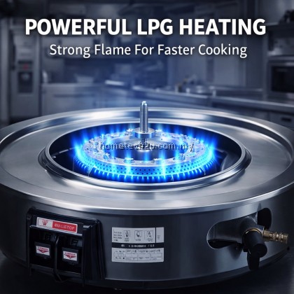 Butterfly Commercial Gas Rice Cooker 10L Heavy Duty LPG Rice Cooker For Restaurant Catering Kantin 50 Pax