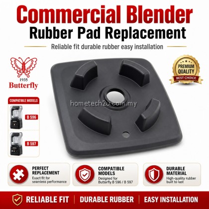 Butterfly B-596 B-597 Blender Motor Rubber Pad Getah Replacement Black Jug Base Cushion Commercial Part Butterfly B-596 B-597 Blender Motor Rubber Pad Getah Replacement Black Jug Base Cushion Commercial Part