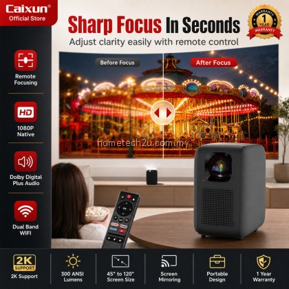 CAIXUN Projector WiFi Bluetooth USB 2K Linux LP-M3 PROGOX Auto Keystone Dolby Portable Home Cinema Projector CAIXUN Projector WiFi Bluetooth USB 2K Linux LP-M3 PROGOX Auto Keystone Dolby Portable Home Cinema Projector