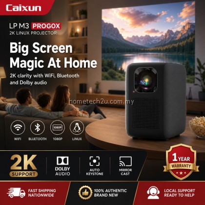CAIXUN Projector WiFi Bluetooth USB 2K Linux LP-M3 PROGOX Auto Keystone Dolby Portable Home Cinema Projector CAIXUN Projector WiFi Bluetooth USB 2K Linux LP-M3 PROGOX Auto Keystone Dolby Portable Home Cinema Projector