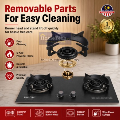 iSONIC Marble Stone Built-In Gas Hob | 2 Burner 5.7kW Hyper Flame | Tempered Glass | LPG Cooker Hob iSONIC Marble Stone Built-In Gas Hob | 2 Burner 5.7kW Hyper Flame | Tempered Glass | LPG Cooker Hob