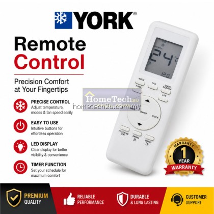 YORK Air Conditioner Remote Control Replacement RG94A/BGEF RG93A/BGEF Universal AC Remote No Setting Required YORK Air Conditioner Remote Control Replacement RG94A/BGEF RG93A/BGEF Universal AC Remote No Setting Required