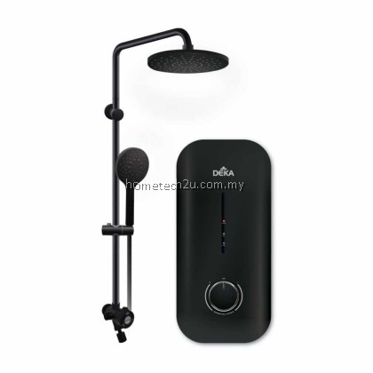 DEKA MIIZU 90 DC Pump Electric Instant Water Heater Rain Shower Hand Shower 4.5kW SIRIM Magnesium Black