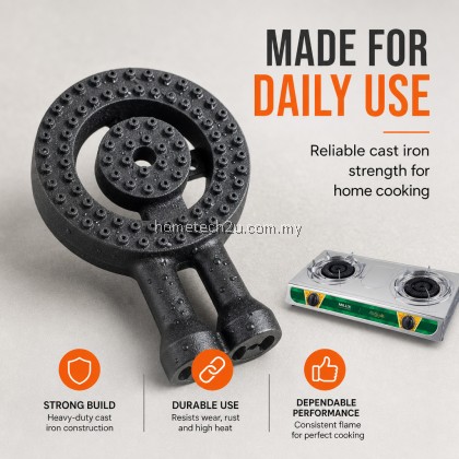 MILUX Replacement Gas Burner Stove Burner Head 135mm Cast Iron Spare Part for MSS-230 Durable Cooker Burner MILUX Replacement Gas Burner Stove Burner Head 135mm Cast Iron Spare Part for MSS-230 Durable Cooker Burner