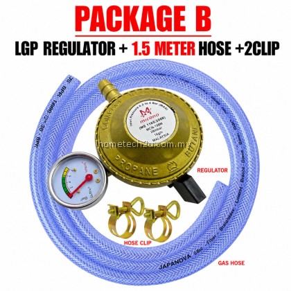 Micono Low Pressure Gas Regulator Meter Gauge SIRIM Approved LPG Propane Butane 28mbar Zinc Alloy Malaysia