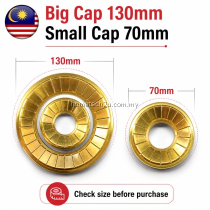 Brass Copper Burner Cap Tunku Dapur Replacement 130mm 70mm Compatible Faber Glazzimo 8132 7133 Pensonic Stove Part